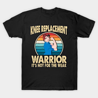 Knee Replacement Warrior Surgery Recovery Get Well Soon T-Shirt